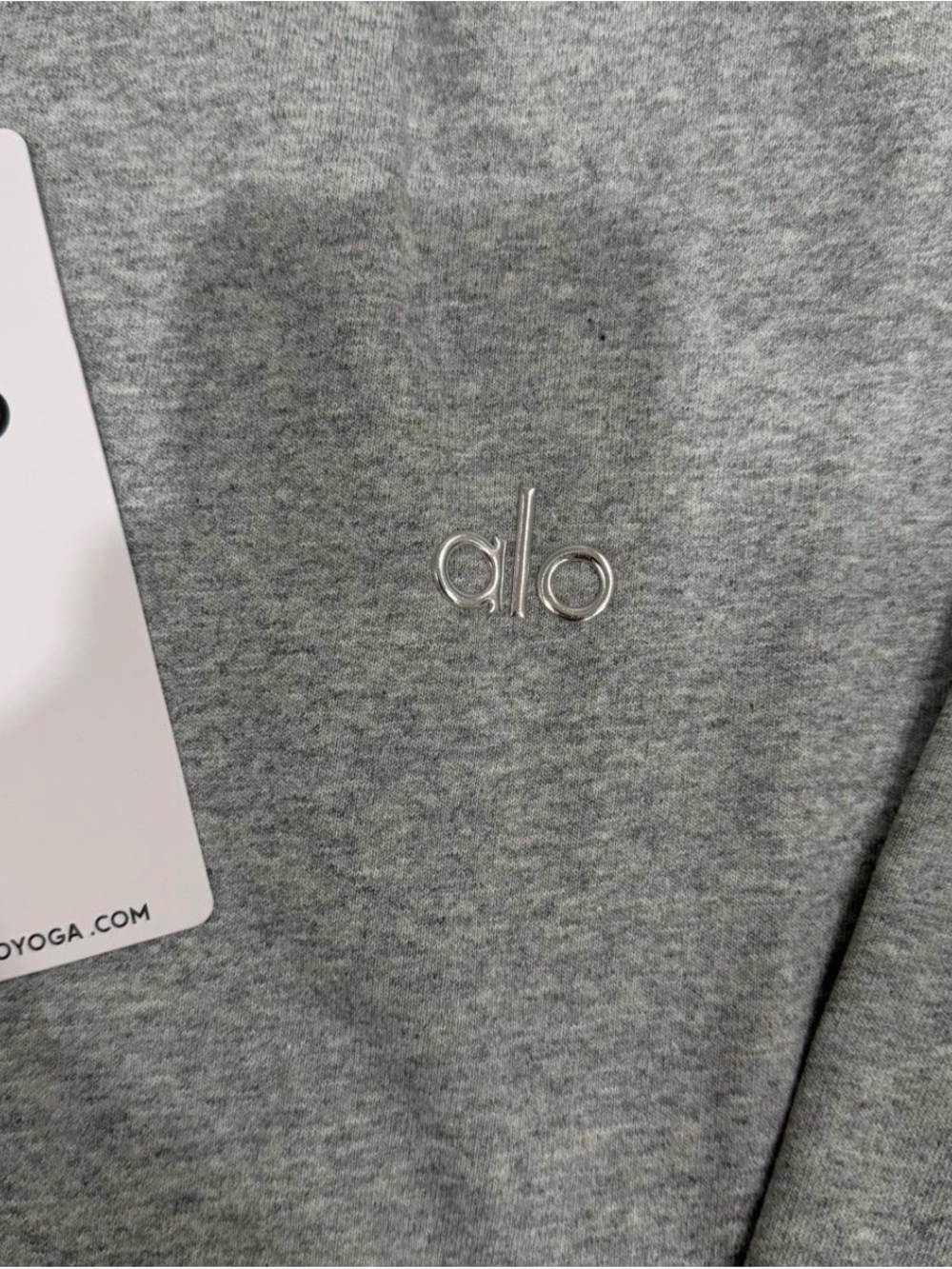 alo Heather Gray Half-Zip Sweatshirt & Sweat Set - Picture 2 of 3